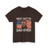 Best Rottie Dad Ever Rottweiler T-Shirt - Dark Chocolate