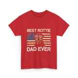 Best Rottie Dad Ever Rottweiler T-Shirt - Red