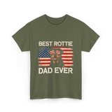 Best Rottie Dad Ever Rottweiler T-Shirt - Military Green