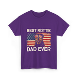 Best Rottie Dad Ever Rottweiler T-Shirt - Purple