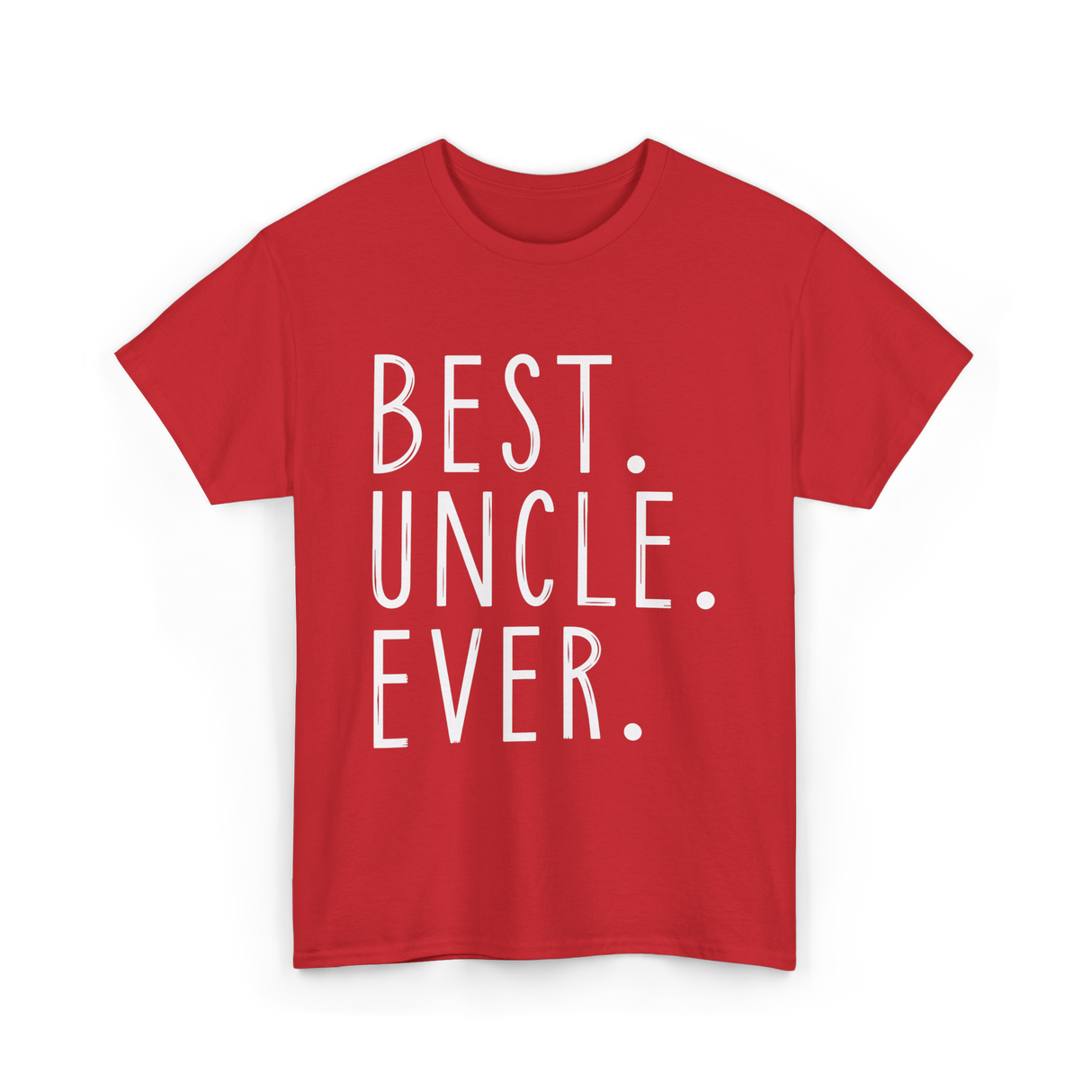 Best Uncle Ever Family Uncle T-Shirt - Red