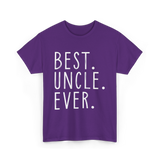 Best Uncle Ever Family Uncle T-Shirt - Purple