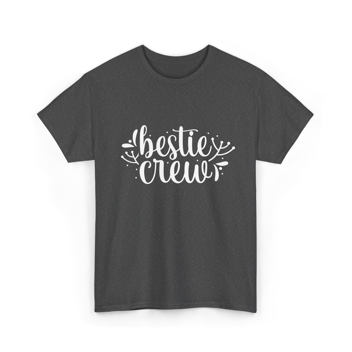 Bestie Crew Friends Friendship T-Shirt - Dark Heather