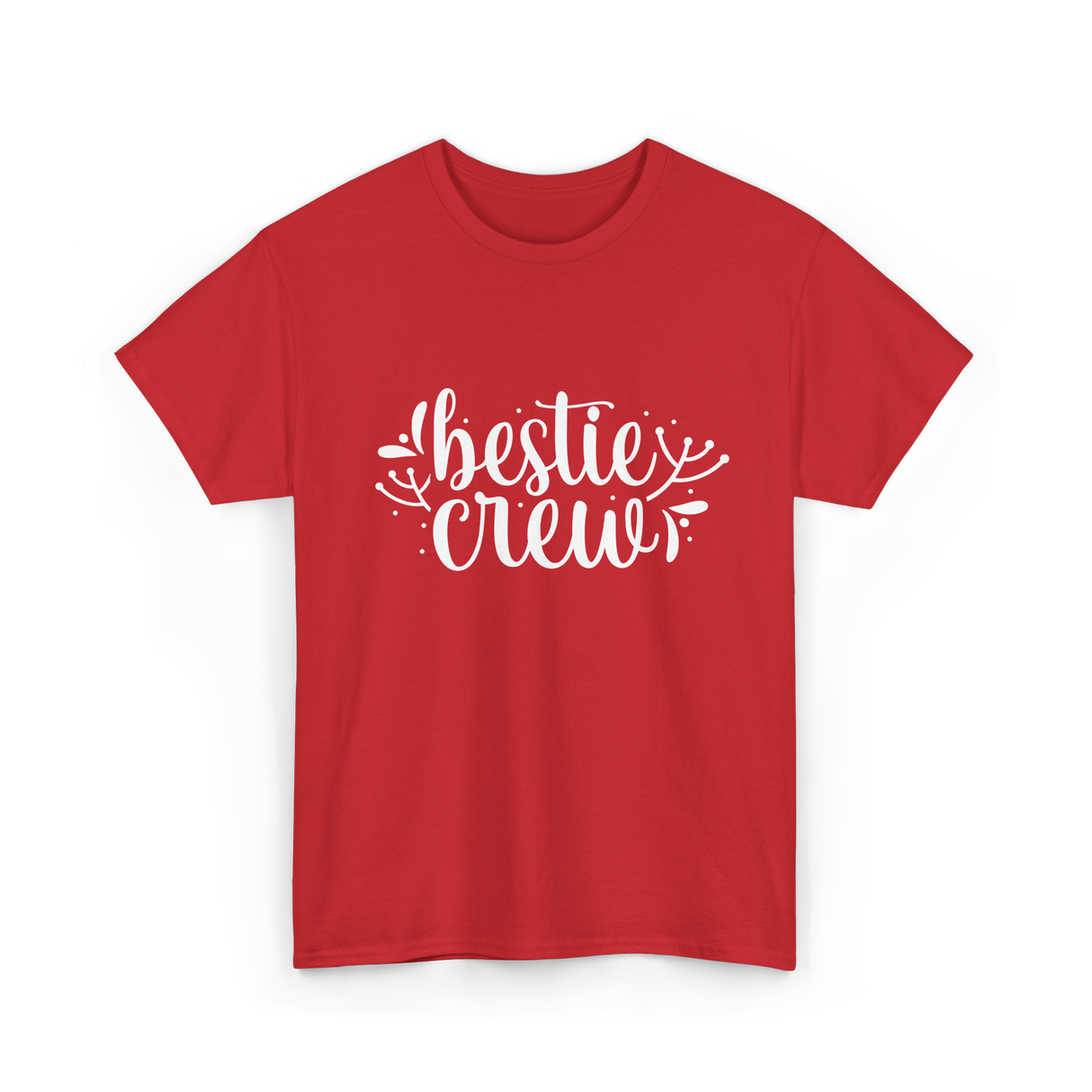 Bestie Crew Friends Friendship T-Shirt - Red