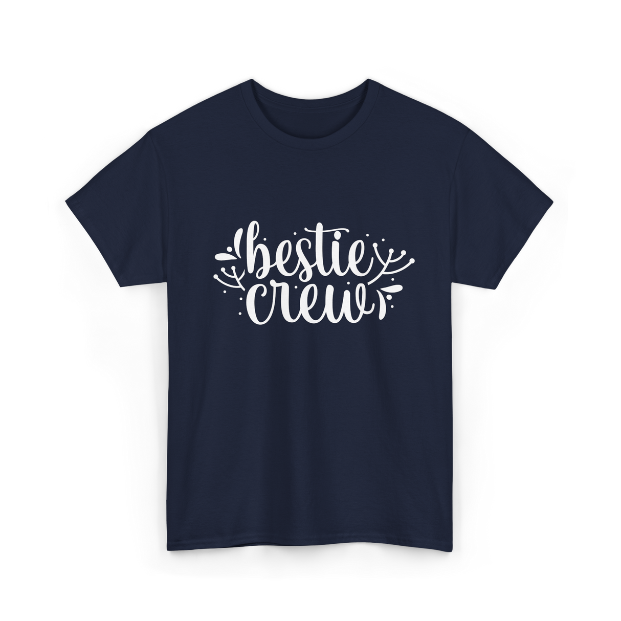 Bestie Crew Friends Friendship T-Shirt - Navy