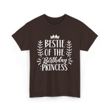 Bestie of the Birthday Princess Friendship T-Shirt - Dark Chocolate