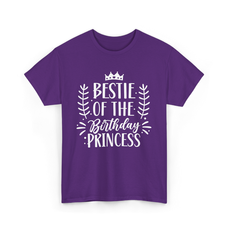 Bestie of the Birthday Princess Friendship T-Shirt - Purple