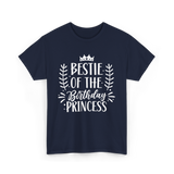 Bestie of the Birthday Princess Friendship T-Shirt - Navy