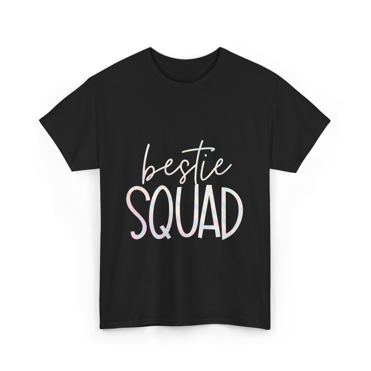 Bestie Squad Friendship Besties T-Shirt - Black