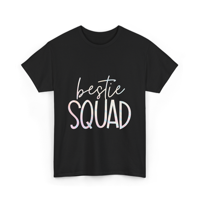 Bestie Squad Friendship Besties T-Shirt - Black