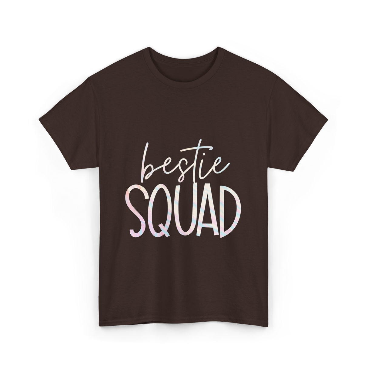 Bestie Squad Friendship Besties T-Shirt - Dark Chocolate