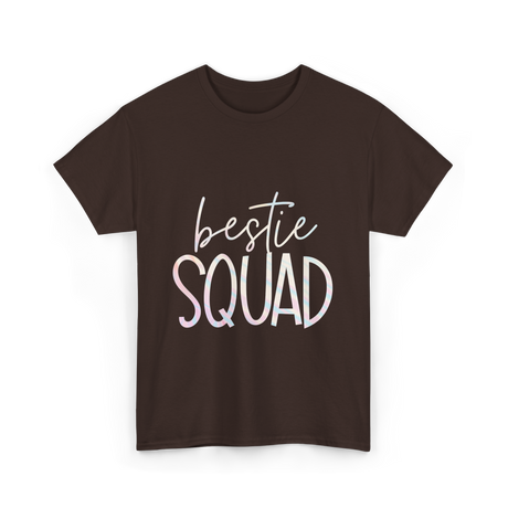 Bestie Squad Friendship Besties T-Shirt - Dark Chocolate