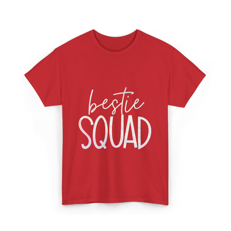 Bestie Squad Friendship Besties T-Shirt - Red