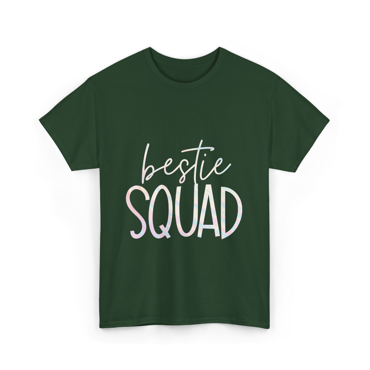 Bestie Squad Friendship Besties T-Shirt - Forest Green