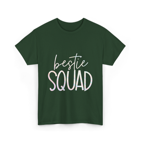 Bestie Squad Friendship Besties T-Shirt - Forest Green