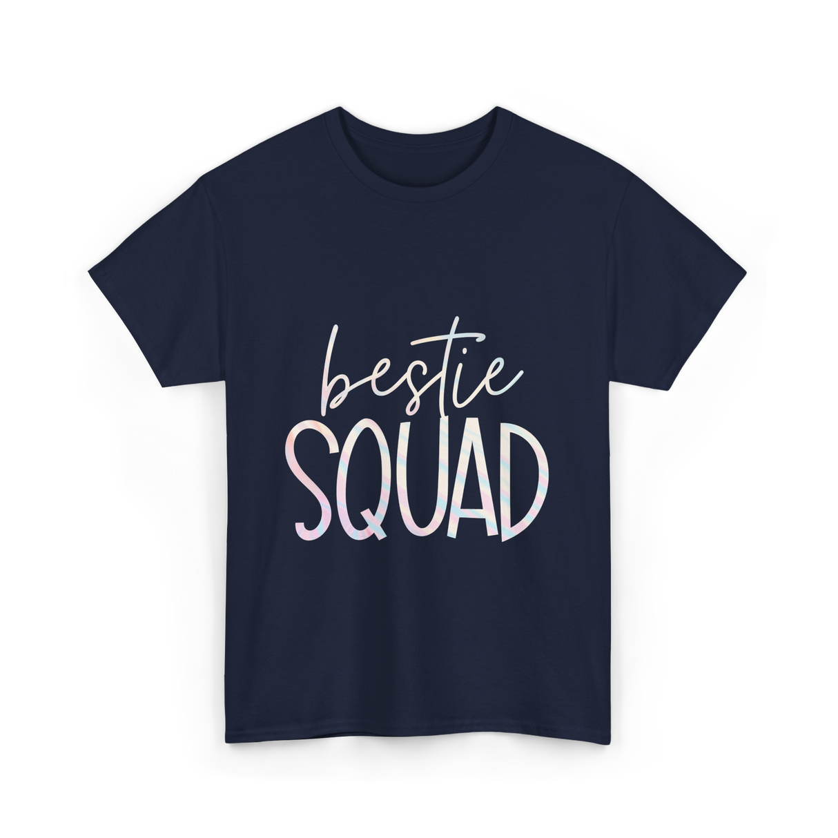 Bestie Squad Friendship Besties T-Shirt - Navy