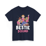 Bestie Squad Friendship Friends T-Shirt - Navy