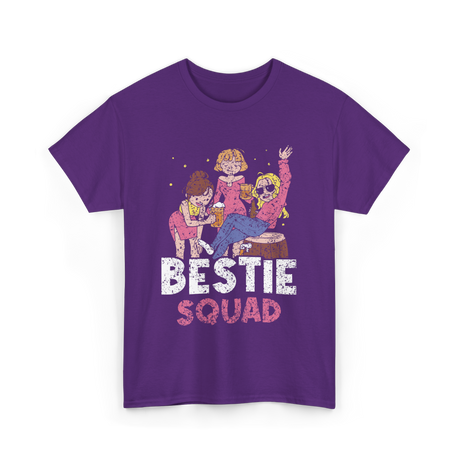 Bestie Squad Friendship Friends T-Shirt - Purple