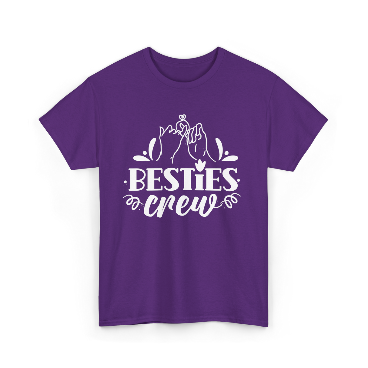 Besties Crew Friends Friendship T-Shirt - Purple