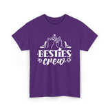 Besties Crew Friends Friendship T-Shirt - Purple