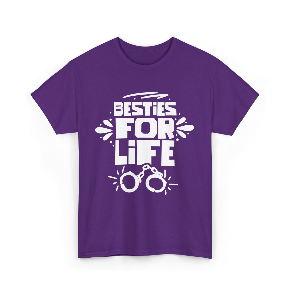 Besties For Life Friendship Friends T-Shirt - Purple