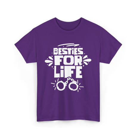 Besties For Life Friendship Friends T-Shirt - Purple