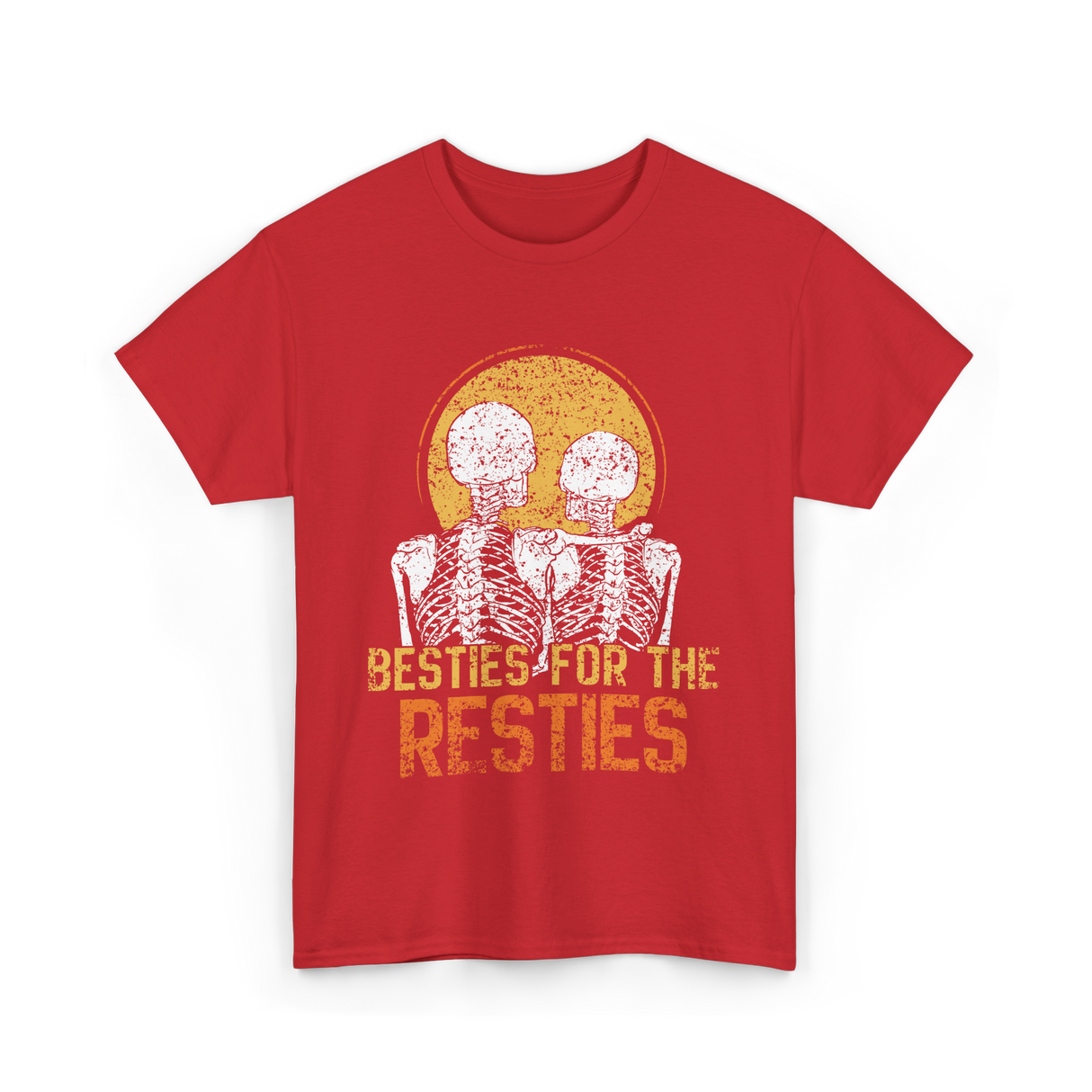 Besties For The Resties Friendship T-Shirt - Red