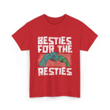 Besties For The Resties Friendship T-Shirt - Red