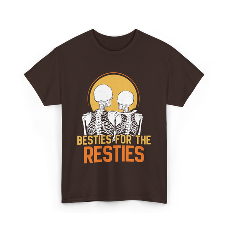 Besties For The Resties Friendship T-Shirt - Dark Chocolate