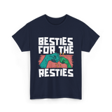 Besties For The Resties Friendship T-Shirt - Navy