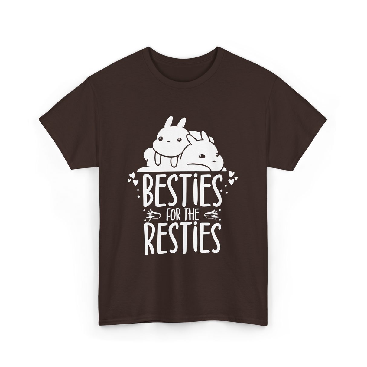 Besties For The Resties Friendship T-Shirt - Dark Chocolate