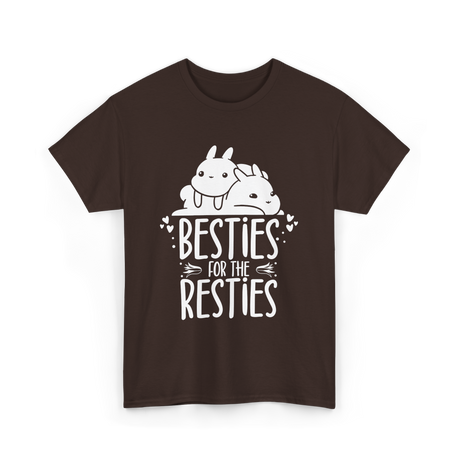 Besties For The Resties Friendship T-Shirt - Dark Chocolate