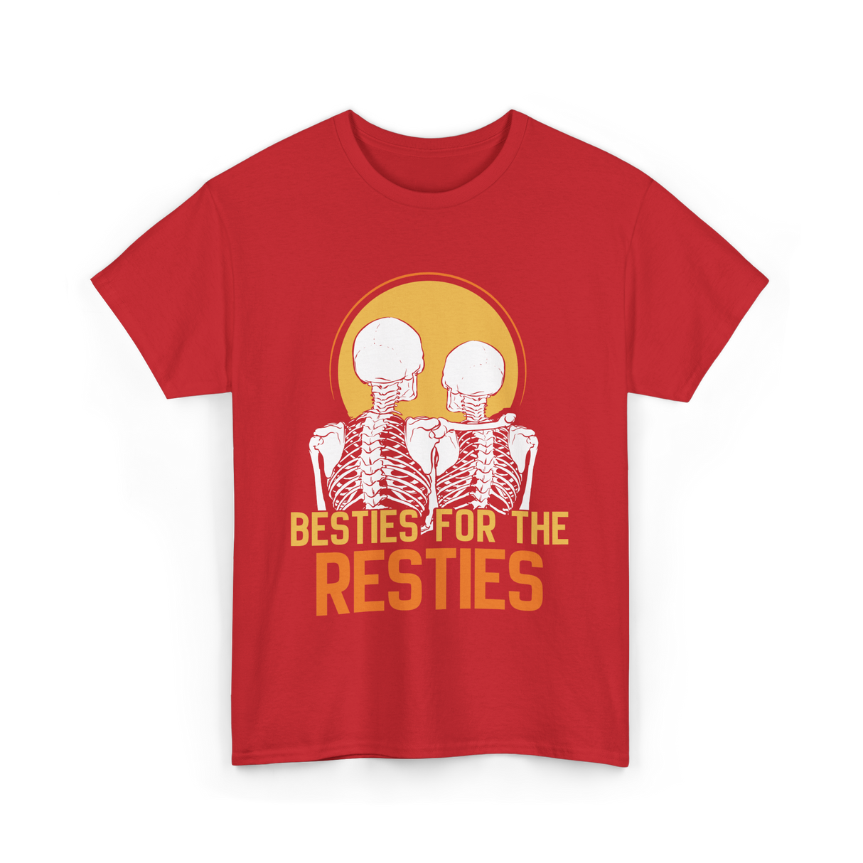 Besties For The Resties Friendship T-Shirt - Red