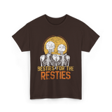 Besties For The Resties Friendship T-Shirt - Dark Chocolate