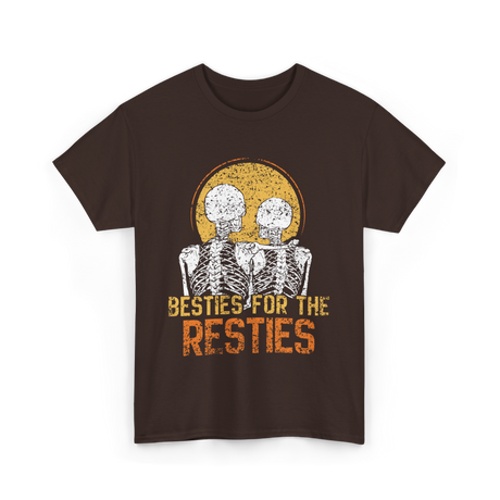 Besties For The Resties Friendship T-Shirt - Dark Chocolate