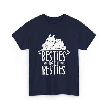 Besties For The Resties Friendship T-Shirt - Navy