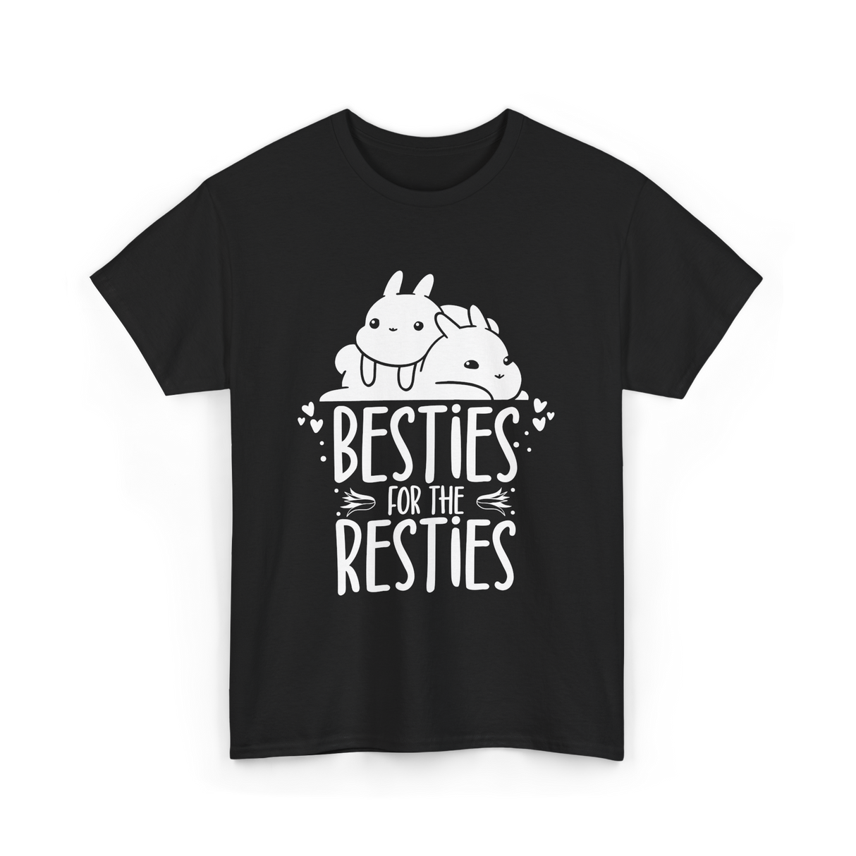 Besties For The Resties Friendship T-Shirt - Black