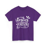 Besties Forever Friendship Friends T-Shirt - Purple