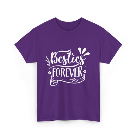 Besties Forever Friendship Friends T-Shirt - Purple