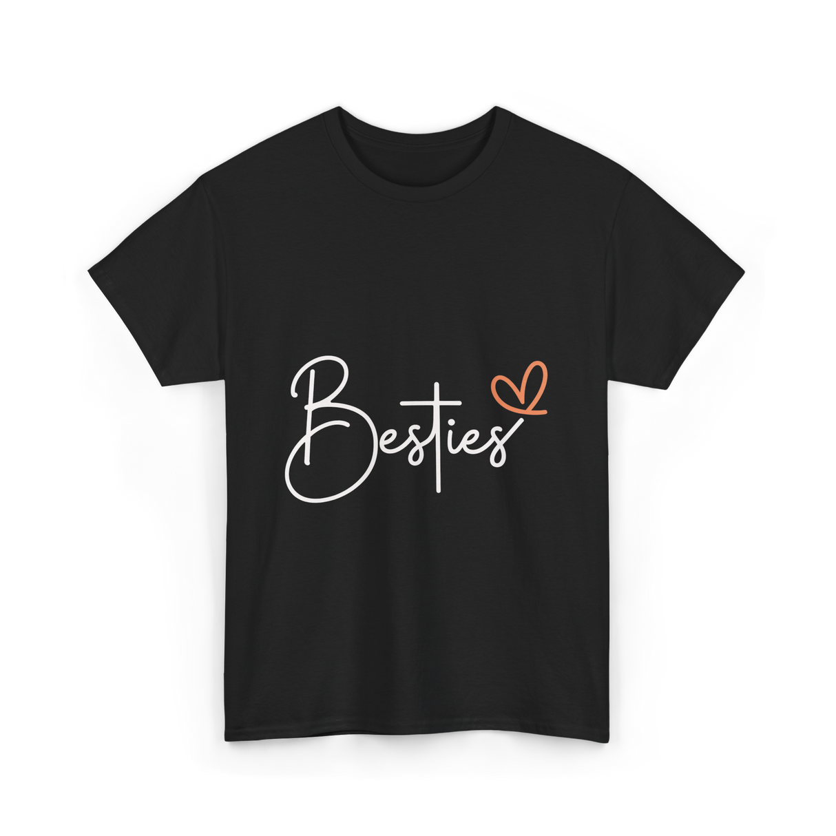 Besties Friendship Best Friend T-Shirt - Black