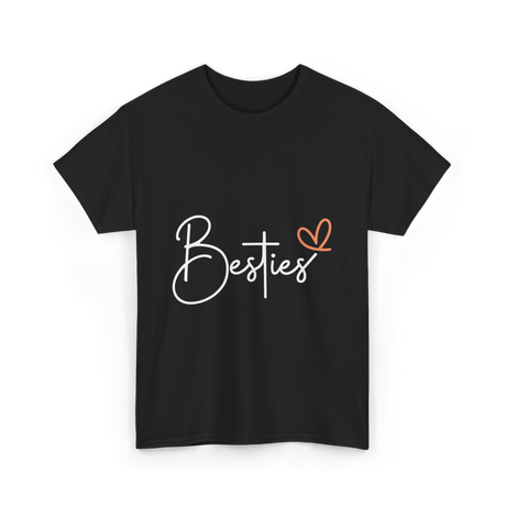 Besties Friendship Best Friend T-Shirt - Black