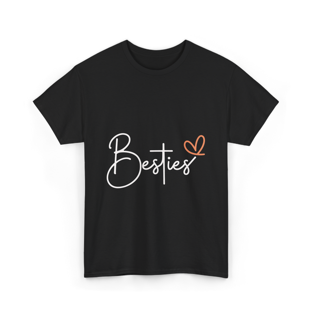 Besties Friendship Best Friend T-Shirt - Black