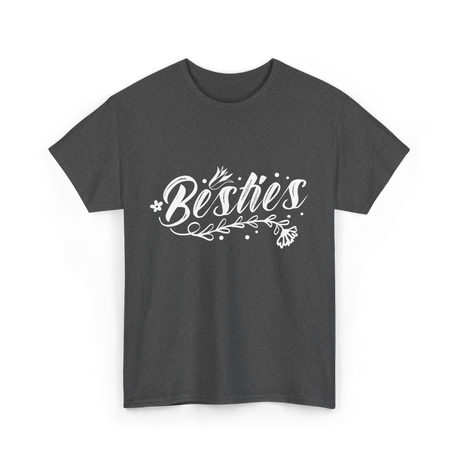 Besties Friendship Best Friend T-Shirt - Dark Heather