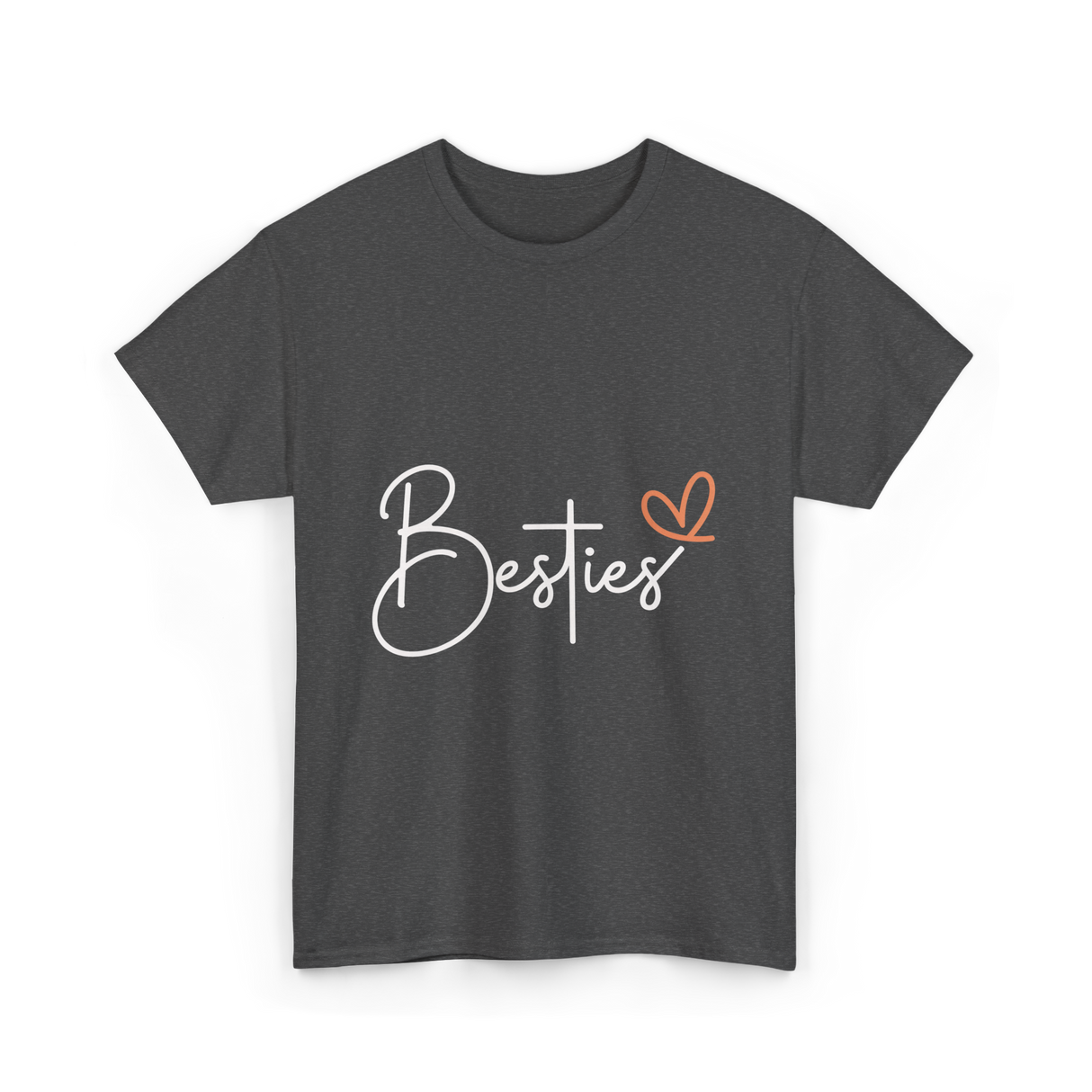 Besties Friendship Best Friend T-Shirt - Dark Heather