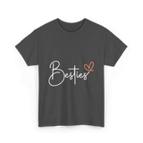 Besties Friendship Best Friend T-Shirt - Dark Heather