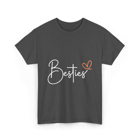 Besties Friendship Best Friend T-Shirt - Dark Heather