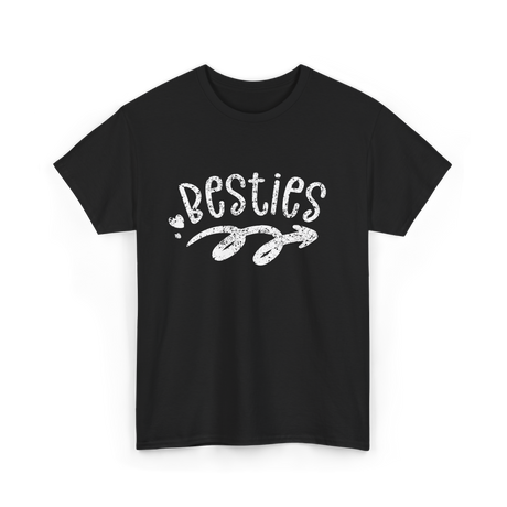 Besties Friendship Best Friend T-Shirt - Black