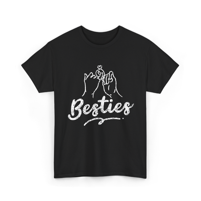 Besties Friendship Friends Support T-Shirt - Black