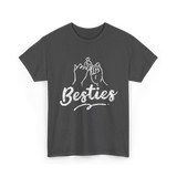 Besties Friendship Friends Support T-Shirt - Dark Heather