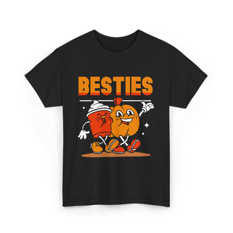 Besties Friendship Friends T-Shirt - Black